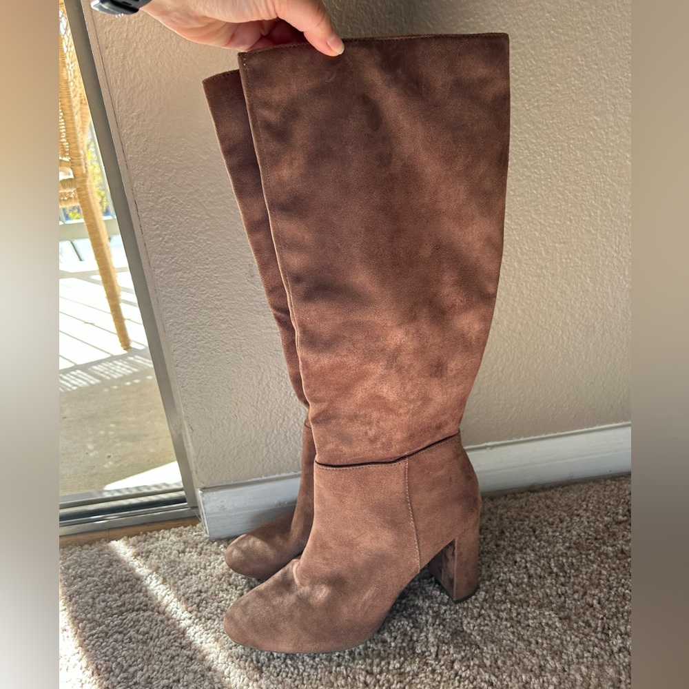 Universal Thread Tall Chestnut Faux Suede Boots